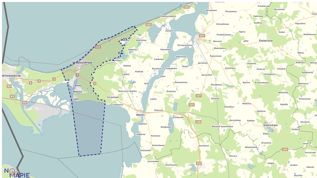 Mapa uzbrojenia terenu Międzyzdrojów
